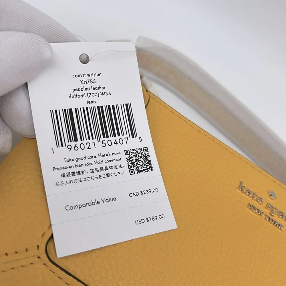 Kate Spade Lena Convertible Wristlet Daffodil - Picture 9 of 14